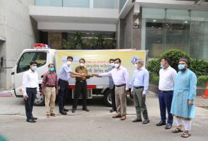 IOF donates freezer van to Quantum Foundation
