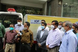 IOF donates freezer van to Quantum Foundation