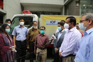 IOF donates freezer van to Quantum Foundation