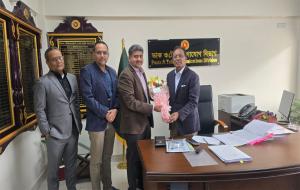 EC Members of IOF paid a courtesy visit to Ministry of Posts, Telecommunications and Information Technology.